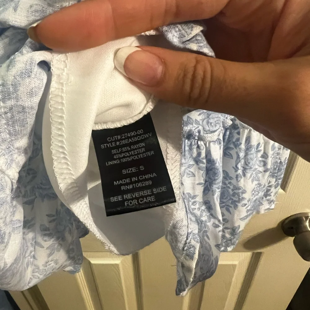 Floral Blue Dress - Picture 3 of 3